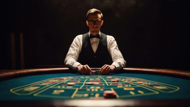Baccarat streamed to your phone Baccarat table interface on mobile device